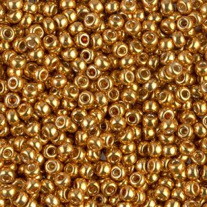 Rocaille - 8/0 - Duracoat Galvanized Yellow Gold