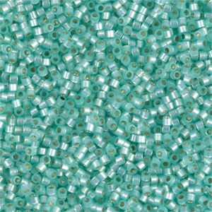 Delica - 11/0 - Silverlined Mint Green