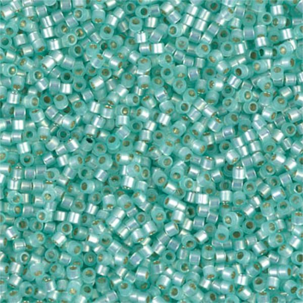 Delica - 11/0 - Silverlined Mint Green