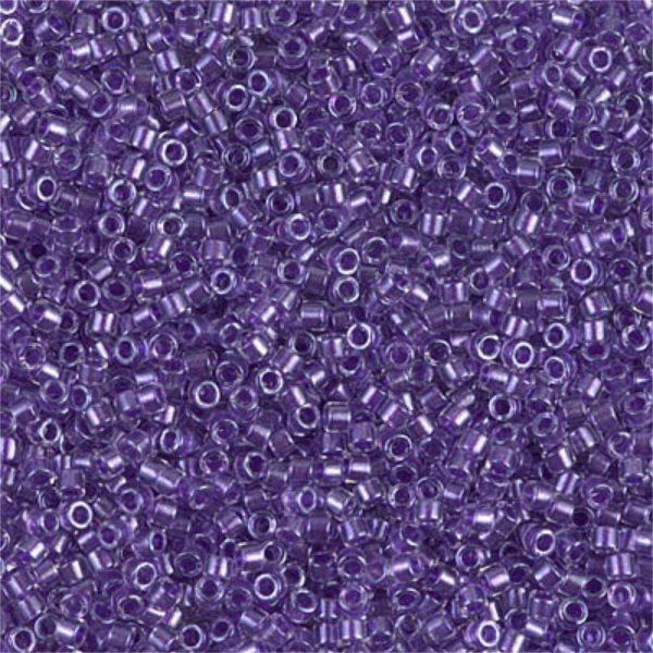 Delica - 11/0 - Purple Sparkle Crystal Lined